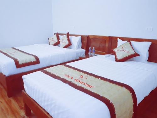 Katil atau katil-katil dalam bilik di Loren Homestay