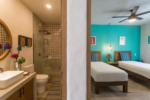 Ett badrum på Casa Malva