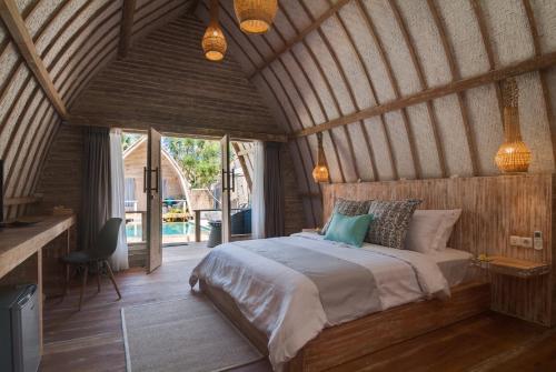 Katil atau katil-katil dalam bilik di Gili Meno Escape - Adults Only