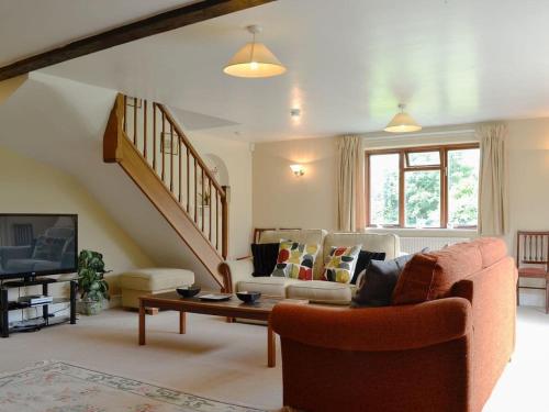 A seating area at Sloe Trees 