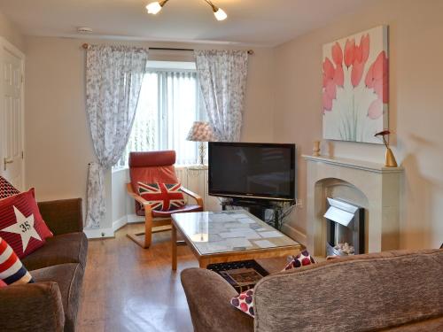 A television and/or entertainment center at Dune 