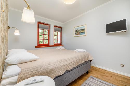 Cama o camas de una habitación en Vabaduse Apartments