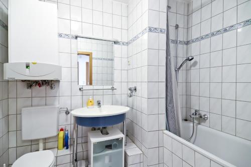 Ванная комната в Top Ferienwohnung Veltins Arena