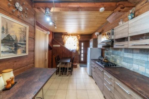 Kuchyň nebo kuchyňský kout v ubytování Apartamenty i Domki Taterka