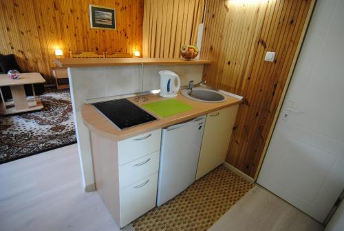 Kuchyň nebo kuchyňský kout v ubytování Nida guesthouse at Loreta