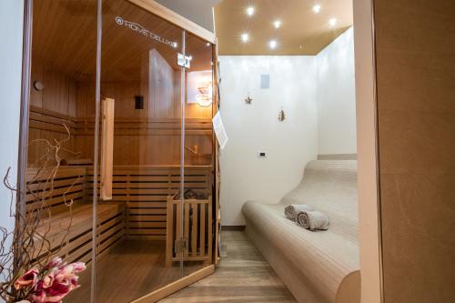 Koupelna v ubytování Aparthotel Dolomites Living&Relax