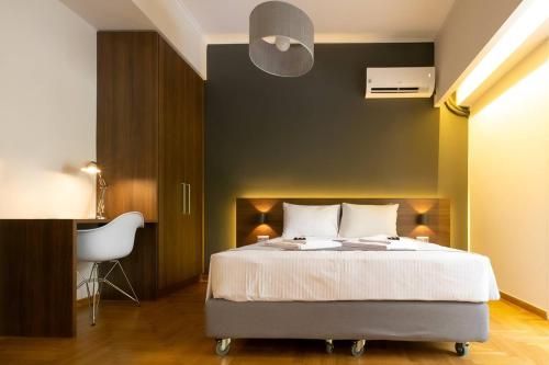En eller flere senge i et værelse på TONI'S Ironman's choice in Athens. Tony Stark
