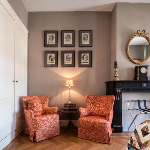 Ruang duduk di B&B De Schiedamse Suites