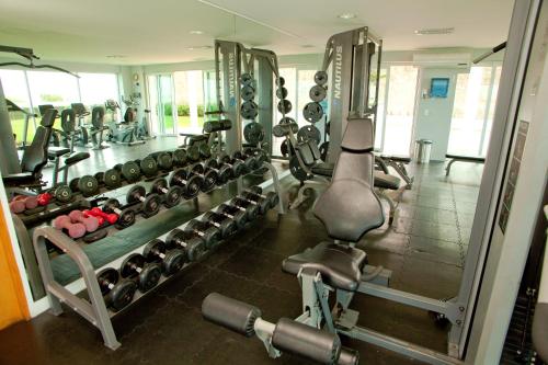 Gimnasio o instalaciones de fitness de Shangri La Luxury Penthouse Condominiums by Cheap Getaway