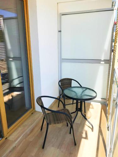 Μπαλκόνι ή βεράντα στο Porta Mare Apartamenty Słoneczne Tarasy