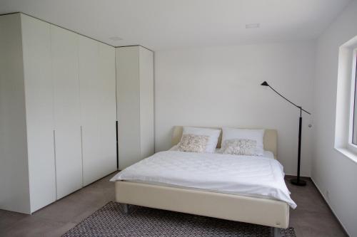 Postel nebo postele na pokoji v ubytování Einzigartiges Loft von Loftalive