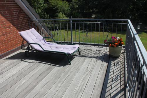 Balkón nebo terasa v ubytování Ferienwohnung Wansiedler