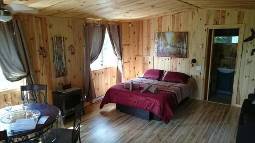 Postel nebo postele na pokoji v ubytování Chalet Milan