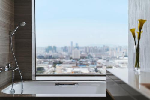 ホテルから撮影された、または一般的な福州市の景色