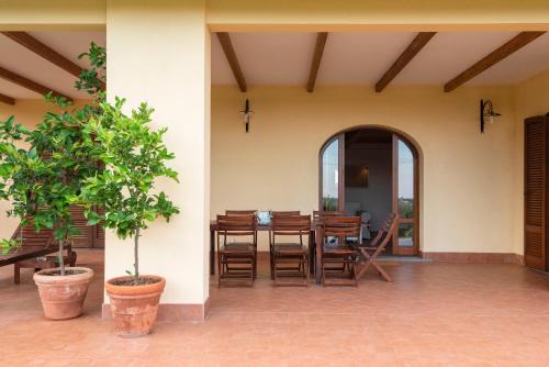 Αίθριο ή υπαίθριος χώρος στο Agriturismo Terre di Castiglione