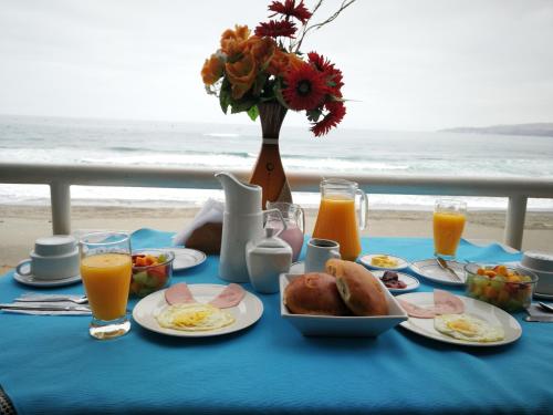Možnosti raňajok pre hostí v ubytovaní Meflo Playa Grande