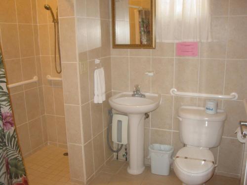 A bathroom at Dos Angeles del Mar Bed and Breakfast