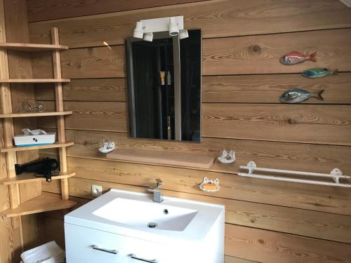 Koupelna v ubytování Le sentier des étangs