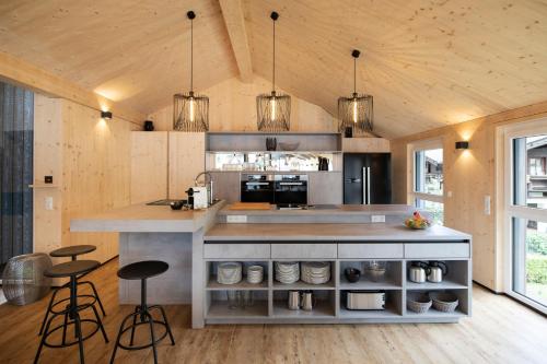 Köök või kööginurk majutusasutuses Ferienhaus zum Stubaier Gletscher - Dorf
