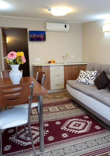 Χώρος καθιστικού στο Aycan Sultan Apart Hotel