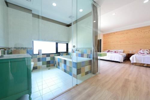 Postel nebo postele na pokoji v ubytování ING Spa B&B