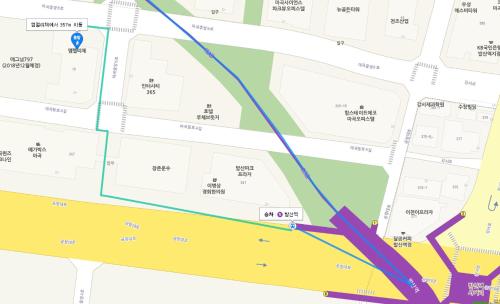 a map of the proposed route for the intersection of grafton and grafton streets at Hotel Mfelice in Seoul