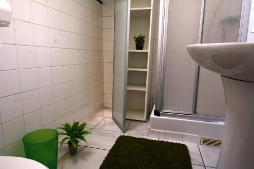 Et badeværelse på Lebraz 3 Appartement