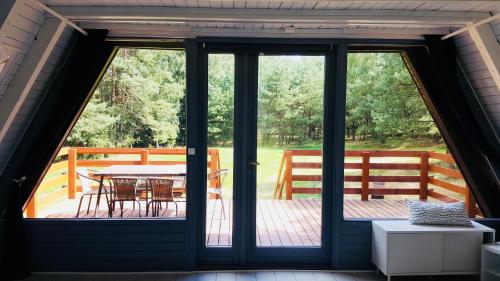 Balkón alebo terasa v ubytovaní Domek Przy Lesie