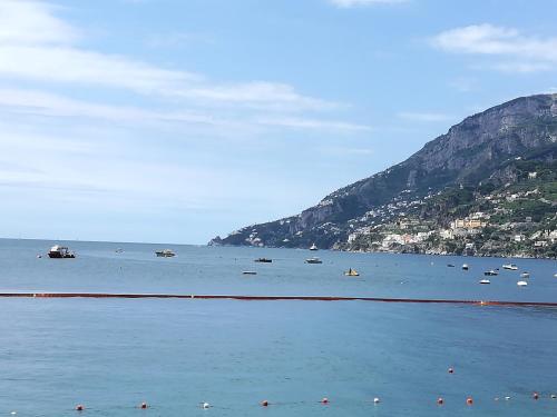 a large body of water with boats in it at La casa di Annisa in Maiori
