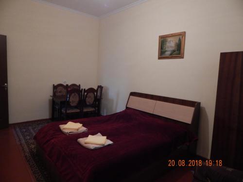 Postel nebo postele na pokoji v ubytování Zukas Hause
