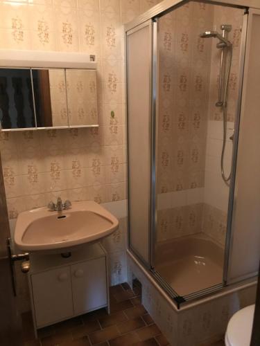 Koupelna v ubytování Stubalm Appartements