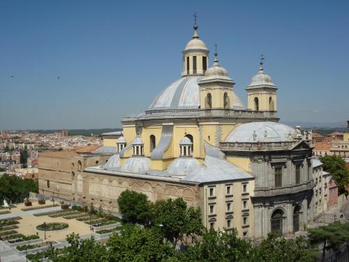 a large building with a dome on top of it at HRC Hotel in Madrid