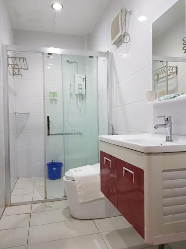 Koupelna v ubytování Pilly Homestay