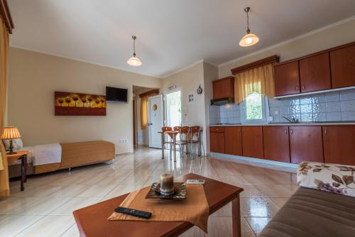 Kuchyň nebo kuchyňský kout v ubytování Anna Apartments