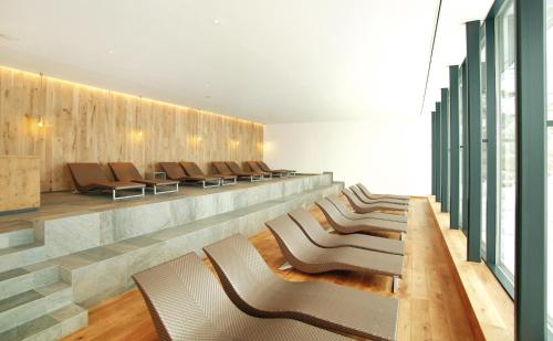 a row of chairs in a waiting room at Schönblick - Gurgl in Obergurgl