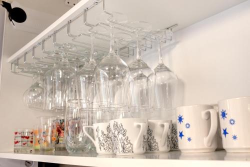 Η κουζίνα ή μικρή κουζίνα στο Pavel's Apartment