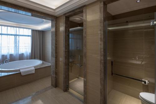Koupelna v ubytování Yushan Town Tianji Cloud Business Hotel