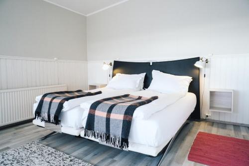 Voodi või voodid majutusasutuse Kleifar: Ocean View Apartment toas