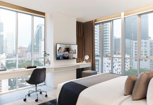 Somerset Maison Asoke Bangkok — Bedroom