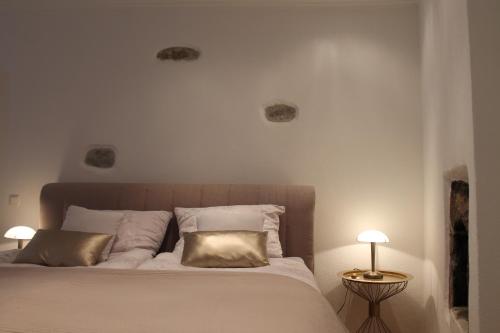 Ein Bett oder Betten in einem Zimmer der Unterkunft Ferienwohnungen am Dreiflüsseeck