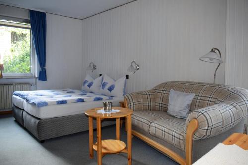 Krevet ili kreveti u jedinici u objektu Apartmenthaus - Haus am Schultal