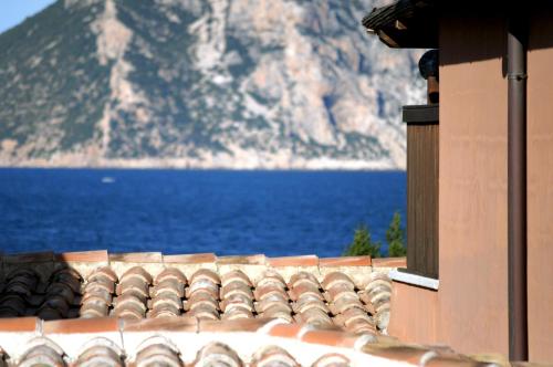 a view of the ocean from the roof of a house at Cala Paradiso Residence in San Teodoro