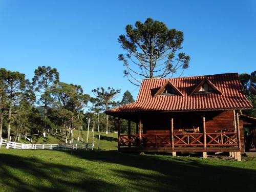 Taman di luar Pousada Recanto dos Pôneis Rio Rufino Urubici