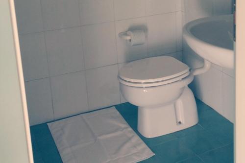 Phòng tắm tại Cà della Roggia