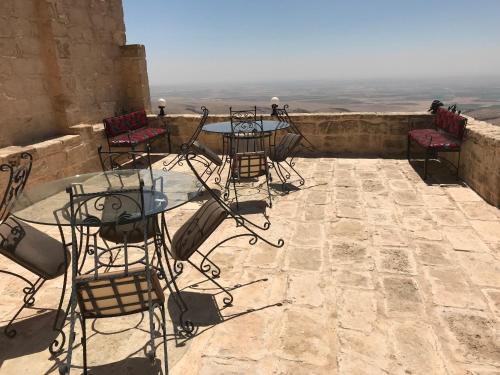 Balkón nebo terasa v ubytování Kasr-i Abbas Hotel