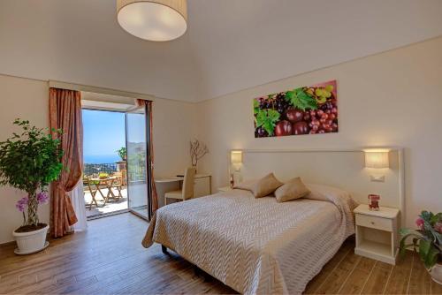 A bed or beds in a room at Agriturismo La Peppina