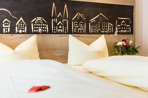 Hotel Die Gamsにあるベッド