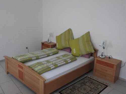 Łóżko lub łóżka w pokoju w obiekcie Triebener-Hor