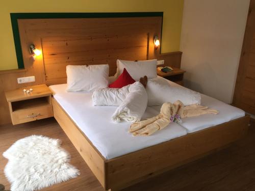 Postel nebo postele na pokoji v ubytování Haus Schnepfleitner