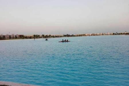 a group of people in a boat in the water at Casa con alberca y laguna in Veracruz